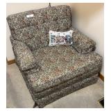 Comfortable Brocade Armchair