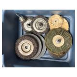 Assorted Grinding Wheels, Wire Wheels, Buffers