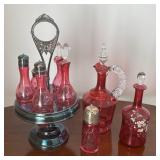 Spinning Cruet, Sugar Caster & Pitchers