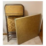 Folding Card Table & Pair of Folding Chairs