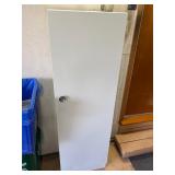White Metal Single Door Storage Cabinet