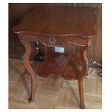 Wood Side/Occasional Table w/ Shelf