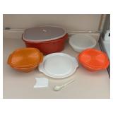 Stack of Vintage Tupperware