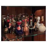 Assorted Miniature Souvenir Liquor Bottles