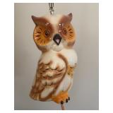 MCM Ceramic Owl Lamp