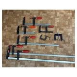 Assorted Adjustable Clamps