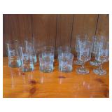 Lucas Family Crest Glass Barware Set