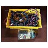 Plastic Bin w/ Bulb Testing Equipment