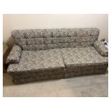 Comfortable Apartment Size Brocade Sofa
