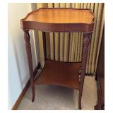 Federal Style Barley Twist Mahogany Side Table