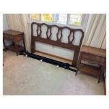 Pair of Malcolm Side Tables + Headboard, Frame