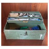 Metal Toolbox w/ Tools