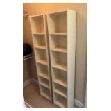 Pair of IKEA BILLY White Bookcase Storage Cubbies
