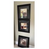 Trio of Framed Modern Prints