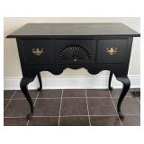 Ethan Allen Black Foyer Table w/ Drawers