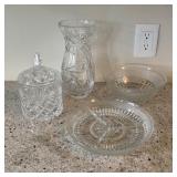 Collection of Cut Glass + Crystal Pieces