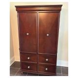 Mahogany Upright Armoire, Top is Removable