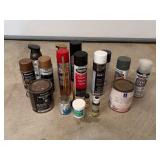 Assorted Spray Paint, Paint, Etc