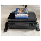 Denon AV Receiver, Samsung Blu-Ray DVD Player