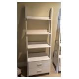 4 Shelf Ladder Bookcase w/ Drawers