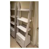 4 Shelf Ladder Bookcase w/ Drawers