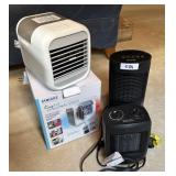 Personal Space Cooler & Two Small Heaters