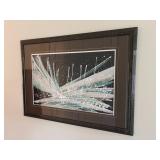 Abstract Modern Art w/ Vase