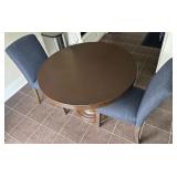 Round Pedestal Dining Table with Chairs
