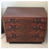 West Side Mirrored 3 Drawer Night Chest