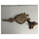 Cast Metal Barn Pulley w/ Brake