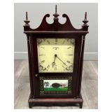Reproduction Scroll and Pillar Clock 1970