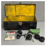 Metal Tackle Box with Contents