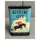 Kentucky Club Pipe & Cigarette Tobacco Tin