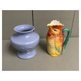 Blue Urn Vase, Chicken Pitcher