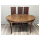 Oval Dining Table with Not Refinished Leaves