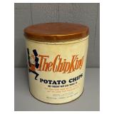 The Chip King 1 lb. Potato Chip Tin