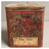 Pure Cocoa JL Fielding & Co. Guelph Tin