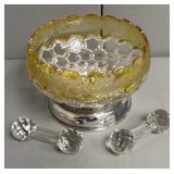 Brides Basket Centrepiece Glass Bowl on SP Base