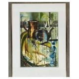 "Kettle & Jug" Signed Joan Jamison