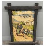 "A Handful of Old Ireland" Framed Linen Tea Towe