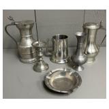 Six Pieces of Pewter