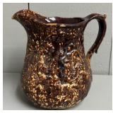 Yellowware Rockingham Glazed Pitcher