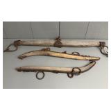 Three Antique Horse Yokes