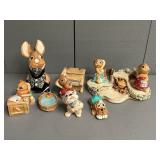 Ten Pendelfin Painted Figurines