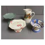 Three Diminutive Footed Serving Pieces