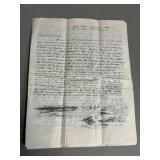 Original Letter 1848 Signed G.A. Mealand