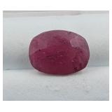$7,860 Appr. - 5.24 ct Cert. Untreated Ruby Gem