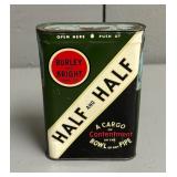 Burley and Bright Half and Half Pipe Tobacco Tin