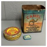 Camel Vulcanizing Patches Tire Repair Container