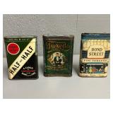 Three Tobacco Tins